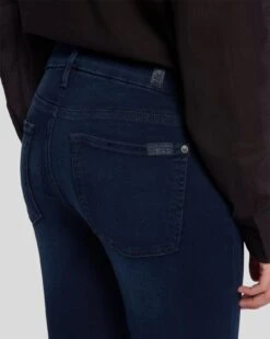 7 For All Mankind Slim Illusion Ankle Skinny In Twilight Blue -Sleek Fit Style AU8121467A SXTB 5