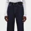 7 For All Mankind Infinity Suede Belt In Black -Sleek Fit Style a3568b918dcc2b695e229d11cf2cb53b