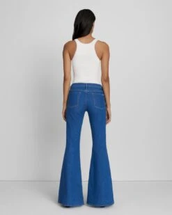 7 For All Mankind No Filter Low Rise Flare In Aquamarine 9 7 For All Mankind No Filter Low Rise Flare In Aquamarine -Sleek Fit Style ada3a14d1cc9d4f05efb624307c8a852