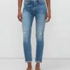 7 For All Mankind Beauty Denim Josefina In Fig Leaf