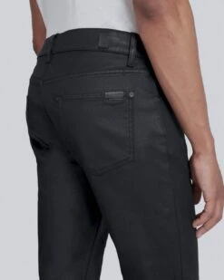 7 For All Mankind Coated Slimmy Tapered In Black 9 7 For All Mankind Coated Slimmy Tapered In Black -Sleek Fit Style b101c93ec87470aff14839f2dfadf752