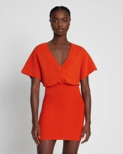 7 For All Mankind Knit Dolman Sleeve Bodycon Dress In Koi -Sleek Fit Style b1f8abab956382be21c9de3ba6a9c33c
