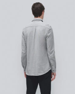 7 For All Mankind Pique Knit Button Down In Heather Grey 9 7 For All Mankind Pique Knit Button Down In Heather Grey -Sleek Fit Style b280a41af57c686930e95f8ffda5baa6