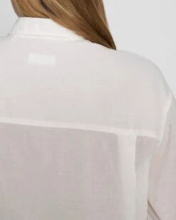 7 For All Mankind Classic Button Up Shirt In Optic White -Sleek Fit Style d2fbc06bdd5026e6abff56f7780f701d