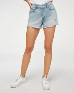 7 For All Mankind Monroe Cut-Off Short In Cosmic Blue Rigid -Sleek Fit Style d3b668e7c7255491b87b88a28af130be