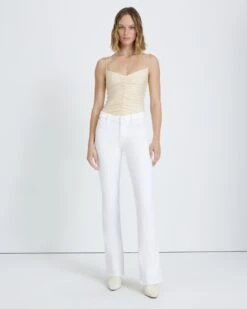 7 For All Mankind Kimmie Bootcut In Clean White