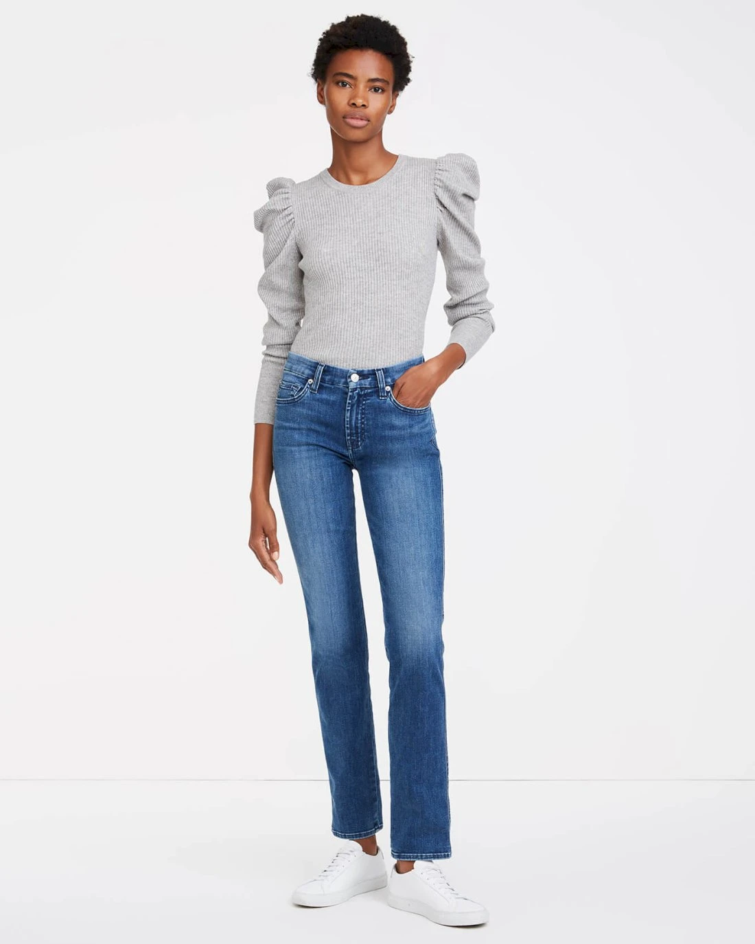 7 For All Mankind Kimmie Straight In Harbor 3 7 For All Mankind Kimmie Straight In Harbor