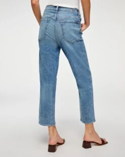 7 For All Mankind Luxe Vintage High Waist Cropped Straight In Sloane Vintage -Sleek Fit Style eabbb14816100b663f539d63d2d59427