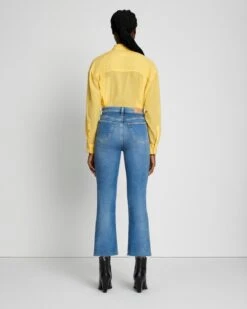 7 For All Mankind Luxe Vintage High Waist Slim Kick In Lyme -Sleek Fit Style eceb5c48f9c90c35459eadeecc536cf5