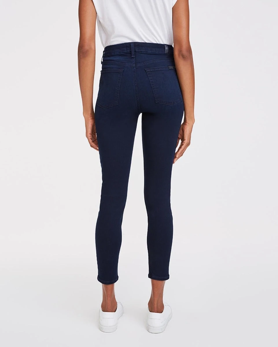 7 For All Mankind Slim Illusion High Waist Ankle Skinny In Twilight Blue 6 7 For All Mankind Slim Illusion High Waist Ankle Skinny In Twilight Blue - Image 4