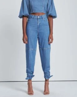 7 For All Mankind Tapered Ankle Tie Jean In Tulip -Sleek Fit Style f0860ee005db9f7c97c8f7230b94905e